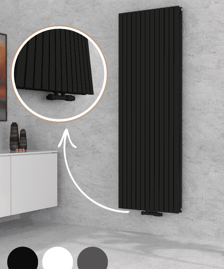 Design Vertikaler  Paneelheizkörper Demeter-V-Bad Wärme24