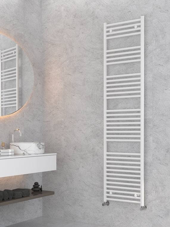 Badheizkörper kaufen – weißer Handtuchheizkörper im Badezimmer