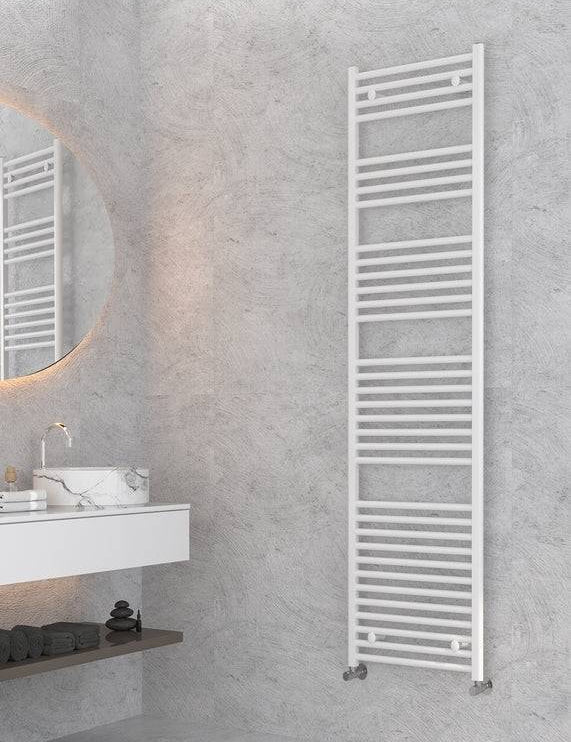 Badheizkörper kaufen – weißer Handtuchheizkörper im Badezimmer