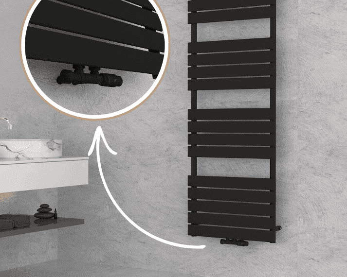 Badheizkörper als Handtuchtrockner - Prometheus von BadWärme24