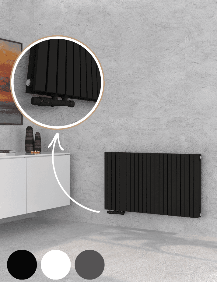Heizleistung berechnen - Demeter H Paneelheizkörper horizontal in Anthrazit