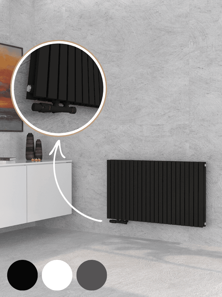 Heizleistung berechnen - Demeter H Paneelheizkörper horizontal in Anthrazit