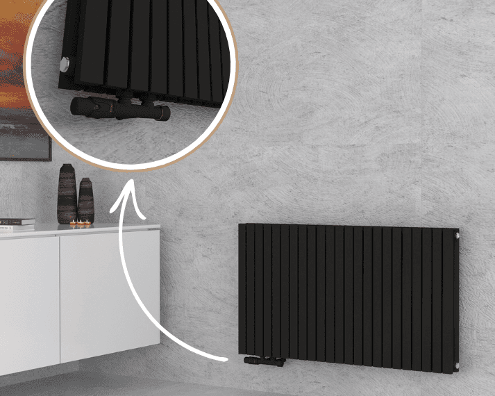 Heizkörper und Fußbodenheizung kombinieren - Demeter von BadWärme24