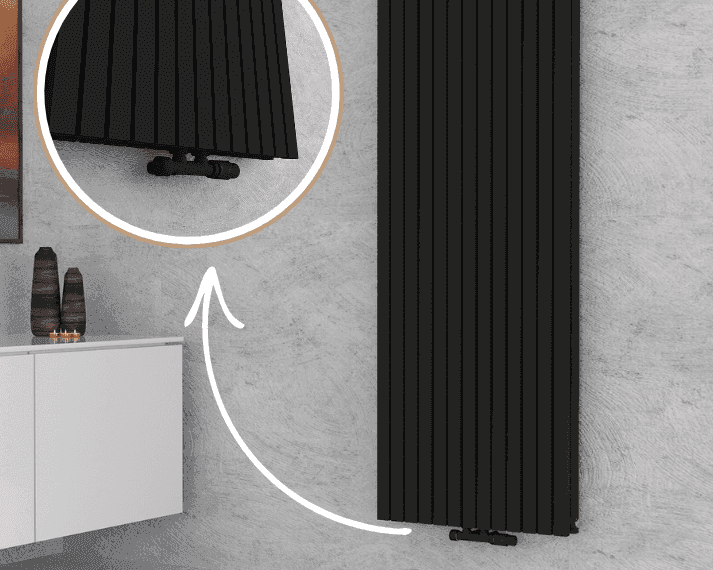 Moderner Designheizkörper Demeter vertikal von BadWärme24