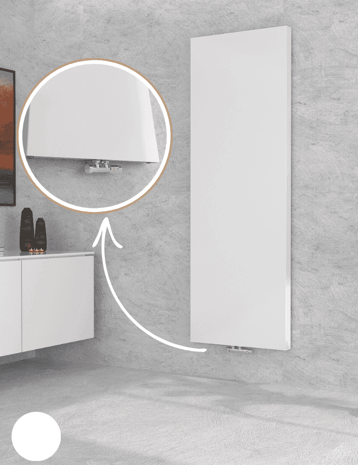 Vertikale Heizkörper - Herkules Vertikalheizkörper Typ 22 in Weiß