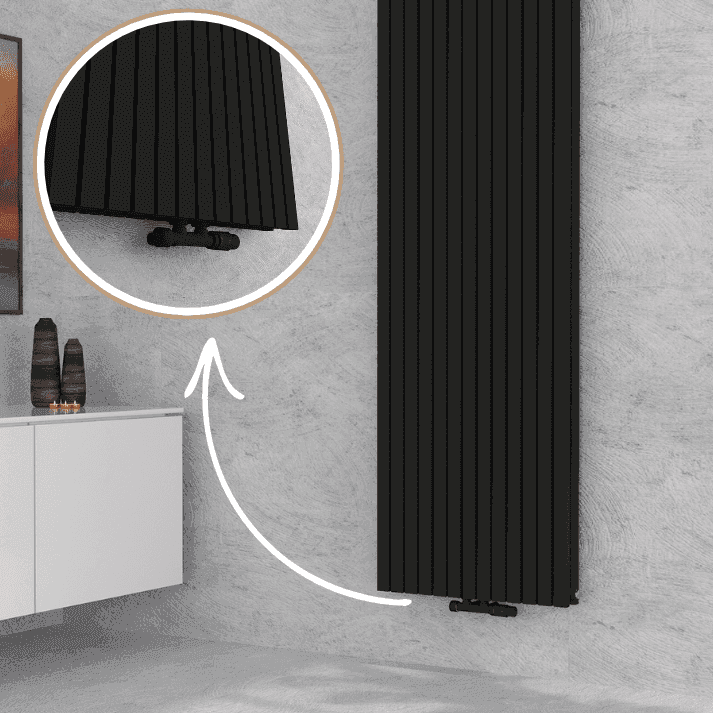 Design Vertikaler  Paneelheizkörper Demeter-V-Bad Wärme24