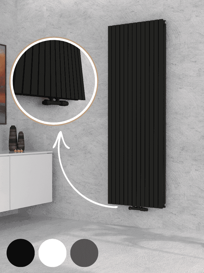 Design Vertikaler  Paneelheizkörper Demeter-V-Bad Wärme24