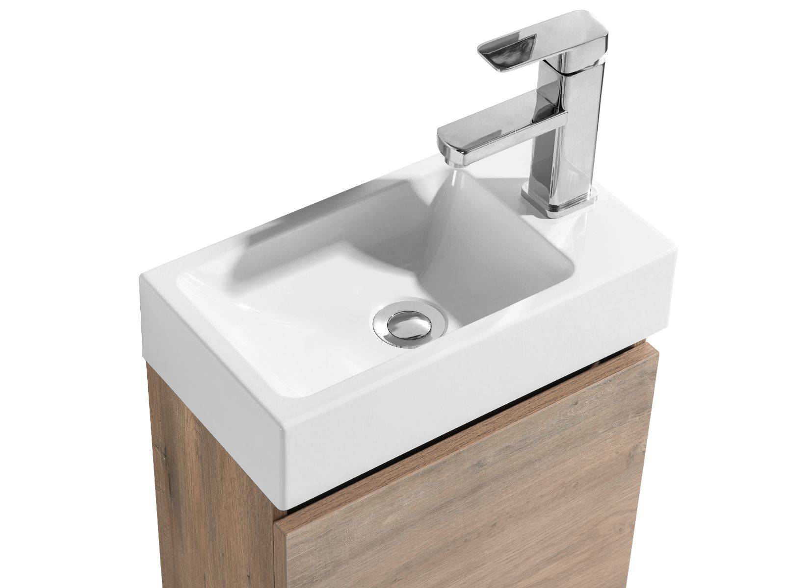 Badmöbel Set Waschbecken mit Unterschrank und Spiegel