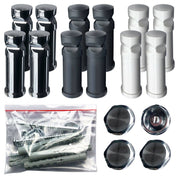 Befestigungsset für Hera: Universelles Montageset für Badheizkörper, passend für 19-23mm Rohre. Erhältlich in Weiß, Chrom und Anthrazit.