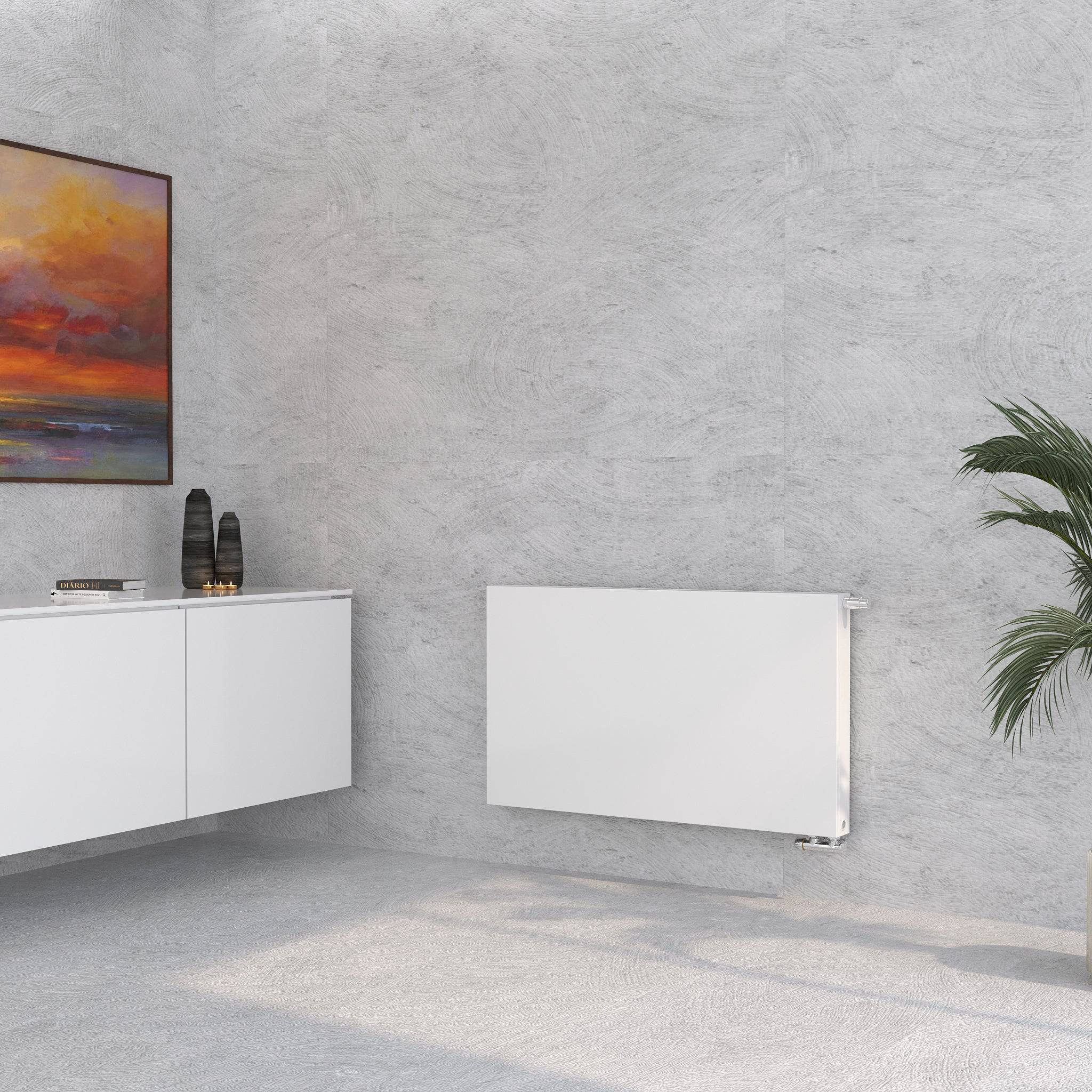 Planheizkörper Typ 22 Weiß Horizontal - Bad Wärme24